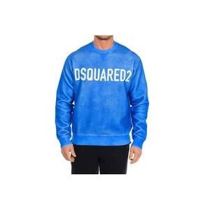 Dsquared2 Hoodies , Blue , Heren , Maat: 2XL