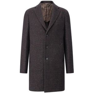 Maurizio Baldassari, Heren, Mantels, Bruin, Maat: L Zijde,