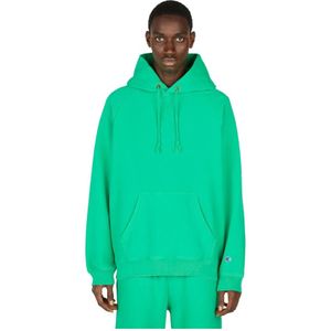 Champion, Heren, Sweatshirts & Hoodies, Groen, Maat: L Katoen,