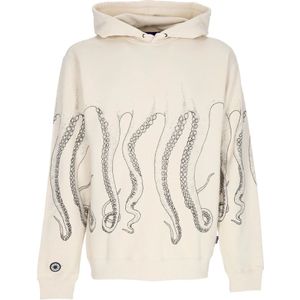 Octopus, Heren, Sweatshirts & Hoodies, Beige, Maat: XL Katoen,