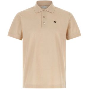 Burberry, Heren, Tops, Beige, Maat: M Katoen,