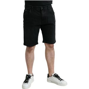 Dolce & Gabbana - Korte Broeken - Zwart - Katoen