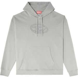 Diesel, Heren, Sweatshirts & Hoodies, Grijs, Maat: L Katoen,