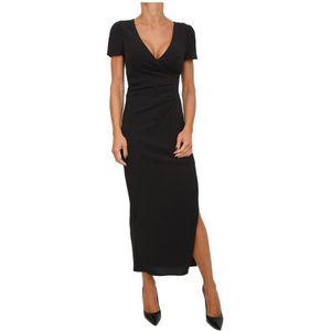Armani Exchange - Dress Nero - Midi-jurk - Zwart - 100% Polyester