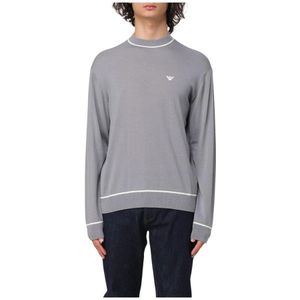 Emporio Armani, Heren, Truien, Grijs, Maat: S Wol,