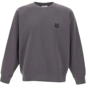Maison Kitsuné, Heren, Sweatshirts & Hoodies, Grijs, Maat: L
