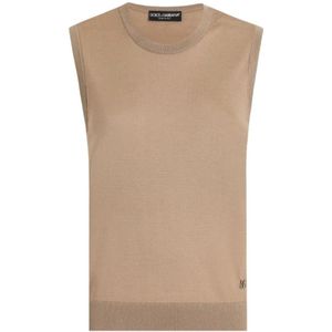 Dolce & Gabbana, Dames, Truien, Beige, Maat: XS