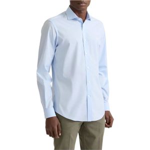 Harmont & Blaine, Heren, Overhemden, Blauw, Maat: M Katoen,