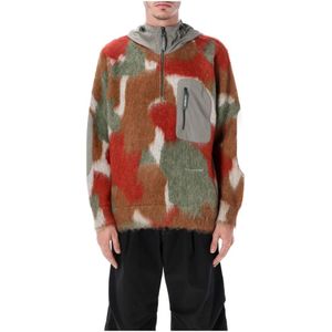 And Wander, Heren, Sweatshirts & Hoodies, Veelkleurig, Maat: L Wol,