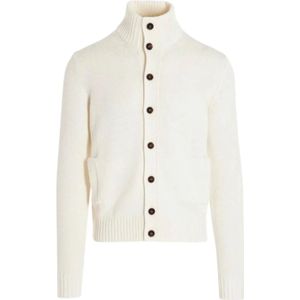 Filippo De Laurentiis, Heren, Truien, Wit, Maat: M Wol,