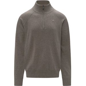 K-Way, Heren, Truien, Bruin, Maat: L Wol,