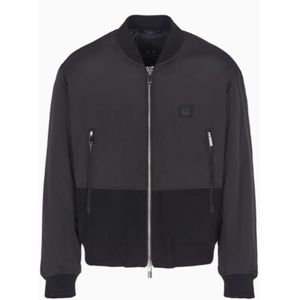 Armani Exchange, Heren, Jassen, Zwart, Maat: XS Poliester,