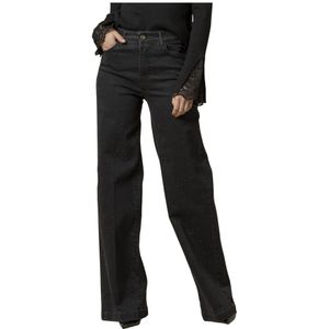 Kocca, Dames, Jeans, Zwart, Maat: 2XS Katoen,