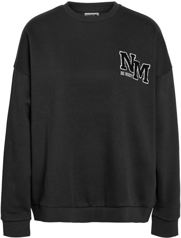 Noisy may - NMBelieve - Sweatshirt - Zwart - Losse Pasvorm