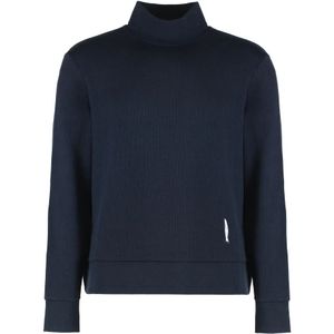 Thom Browne, Heren, Sweatshirts & Hoodies, Blauw, Maat: 2XL Katoen,