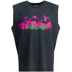 Gallery Dept., Heren, Tops, Grijs, Maat: M Katoen,