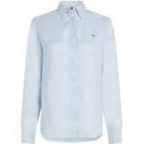 Blouse - Effen - Linnen - Normale Pasvorm - Lange Mouw