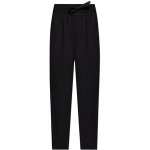 Dolce & Gabbana - Wool Trousers - Broek - Zwart - Wol