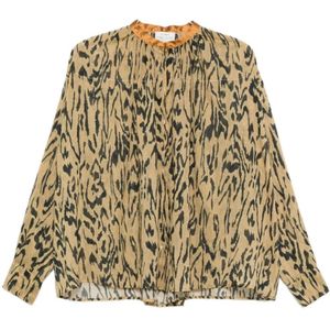 Forte Forte, Dames, Blouses & Shirts, Veelkleurig, Maat: M Katoen,