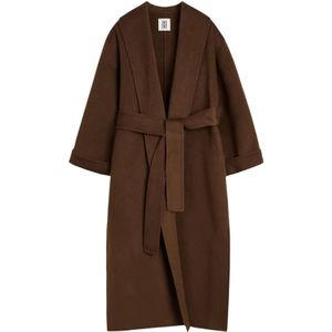 By Malene Birger, Dames, Mantels, Bruin, Maat: S Wol,