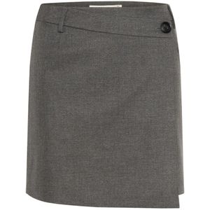 Gestuz, Dames, Rokken, Grijs, Maat: M Viscose,