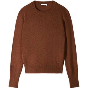 Patrizia Pepe, Dames, Truien, Bruin, Maat: L Kasjmier,