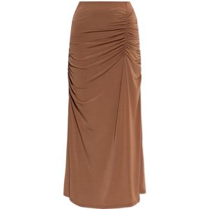 Gestuz, Dames, Rokken, Bruin, Maat: XS Poliester,