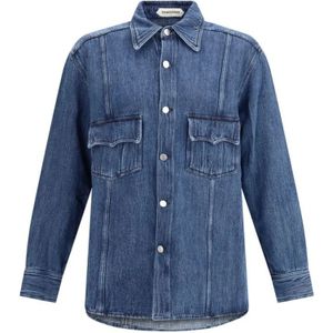 Namacheko, Heren, Overhemden, Blauw, Maat: XS Katoen,