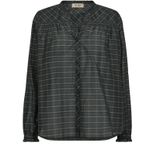 MOS Mosh - Mmbenedetta Silky Shirt - Blouse - Groen - Katoen en Zijde