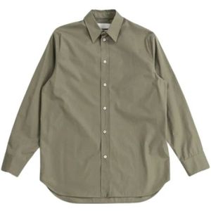 Jil Sander, Heren, Overhemden, Groen, Maat: M Katoen,