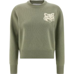 Maison Kitsuné, Dames, Truien, Groen, Maat: S