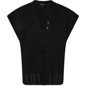 Fabiana Filippi, Dames, Truien, Zwart, Maat: XS Wol,