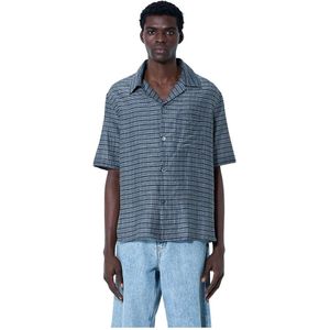 Our Legacy, Heren, Overhemden, Grijs, Maat: S Zijde,