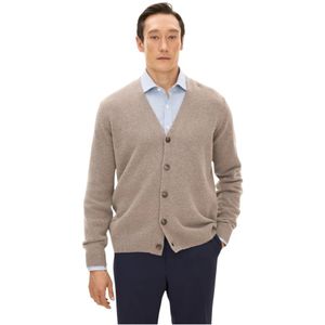 Oscar Jacobson, Heren, Truien, Beige, Maat: S Wol,