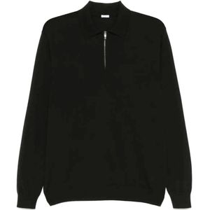 Malo, Heren, Tops, Zwart, Maat: S Wol,