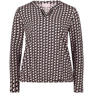 Betty Barclay - Blouse Shirt - Zwart - Dames - Met Grafische Print