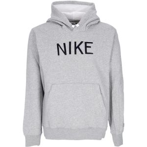 Nike, Heren, Sweatshirts & Hoodies, Grijs, Maat: L Katoen,
