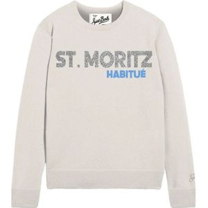MC2 Saint Barth, Dames, Truien, Wit, Maat: S Wol,