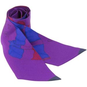 Hermès Vintage, Dames, Pre-owned, Veelkleurig, Maat: ONE Size Zijde,