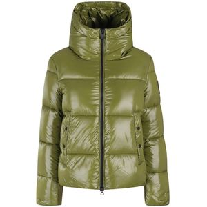 Save The Duck, Dames, Jassen, Groen, Maat: L Nylon,
