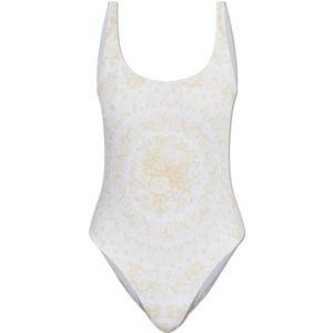 Versace, Dames, Badkleding, Wit, Maat: S Nylon,