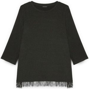Fiorella Rubino, Dames, Tops, Zwart, Maat: XS Jersey,