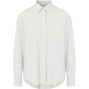 Max Mara, Dames, Blouses & Shirts, Grijs, Maat: L