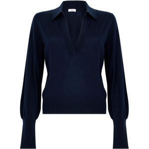 Kangra, Dames, Truien, Blauw, Maat: XS Wol,