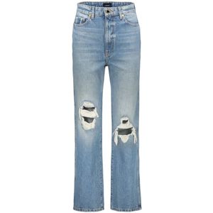 Khaite, Dames, Jeans, Blauw, Maat: W28 Katoen,