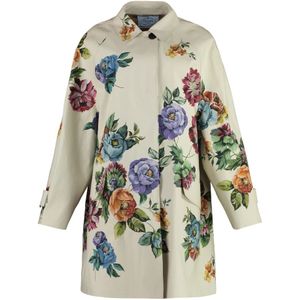 Prada, Dames, Mantels, Veelkleurig, Maat: 2XS Katoen,