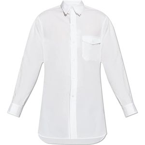 Yohji Yamamoto, Heren, Overhemden, Wit, Maat: M Katoen,