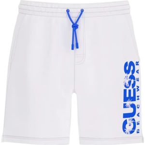 Guess, Heren, Badkleding, Wit, Maat: S Poliester,