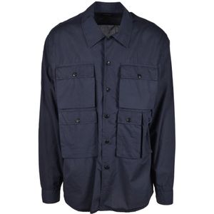 Dondup, Heren, Jassen, Blauw, Maat: XL Katoen,