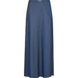 Mos Mosh - Mmbias Denim Long Skirt - Spijkerrok - Blauw